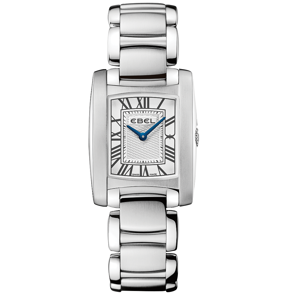 BRASILIA MINI QUARTZ 23,7MM STEEL WHITE STEEL