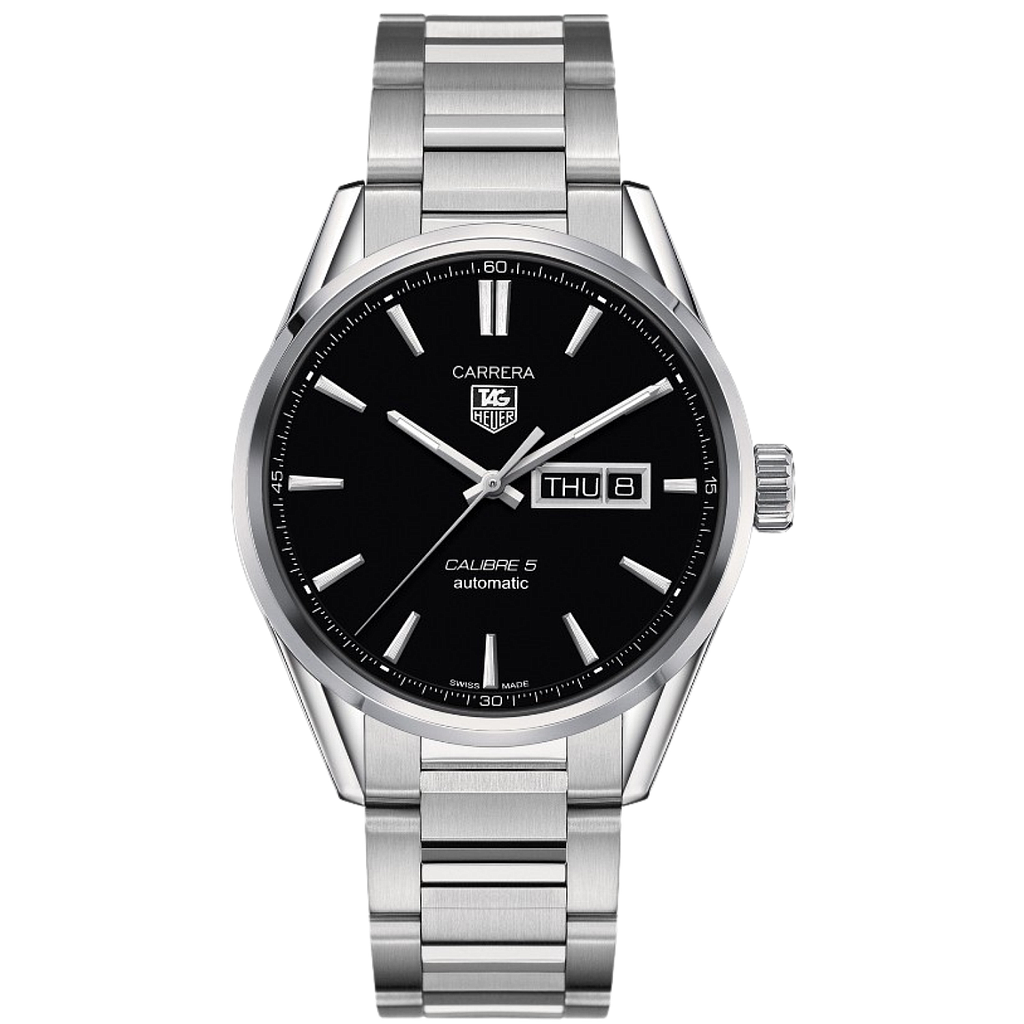 CARRERA CALIBRE 5 DAY DATE AUTOMATIC 41MM STEEL BLACK STEEL