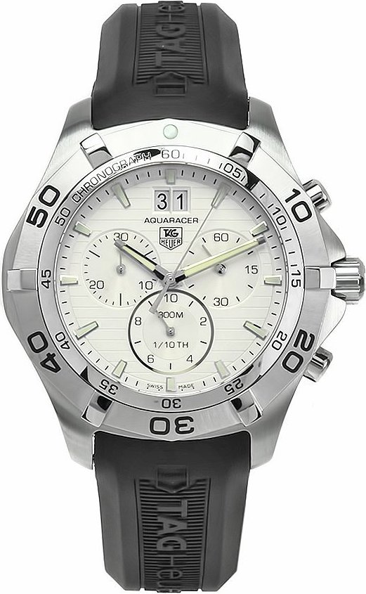 AQUARACER CHRONOGRAPH QUARTZ 43MM STEEL GREY RUBBER