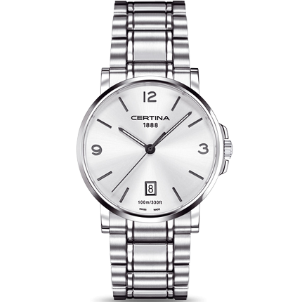 DS CAIMANO QUARTZ 38MM STEEL SILVER STEEL