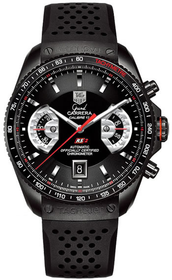 GRAND CARRERA CALIBRE 17 RS2 CHRONOGRAPH AUTOMATIC 43MM TITANIUM BLACK RUBBER