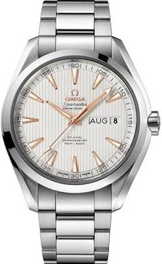 SEAMASTER AQUA TERRA 150M CO AXIAL ANNUAL CALENDAR AUTOMATIC 43MM STEEL SILVER STEEL