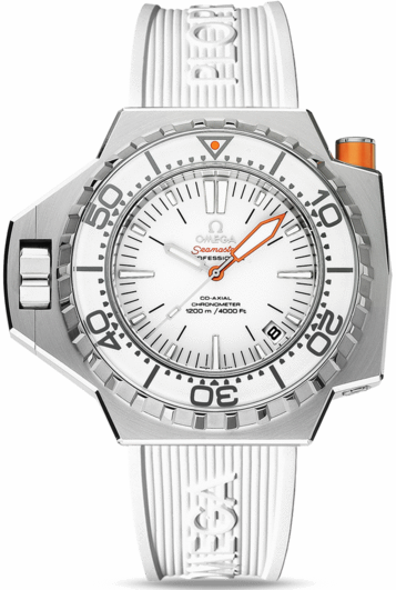 SEAMASTER PLOPROF 1200M CO AXIAL AUTOMATIC 55MM STEEL WHITE RUBBER