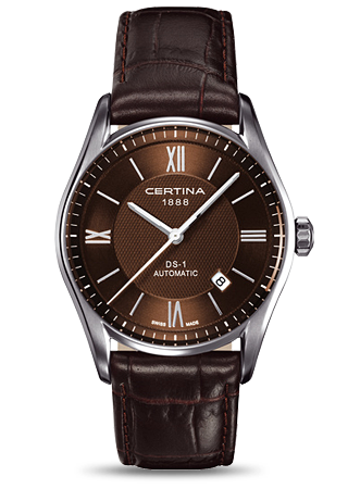 DS 1 ROMAIN DIAL AUTOMATIC 39MM STEEL BROWN ALLIGATOR