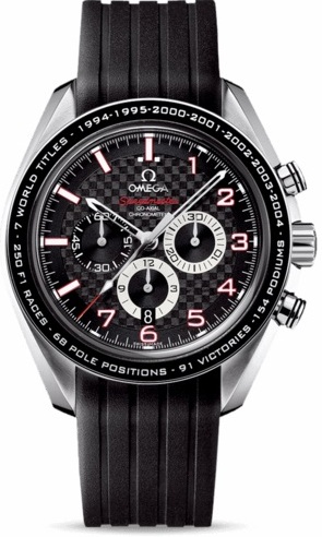 SPEEDMASTER THE LEGEND COLLECTION CO AXIAL CHRONO AUTOMATIC 44,25MM STEEL BLACK RUBBER