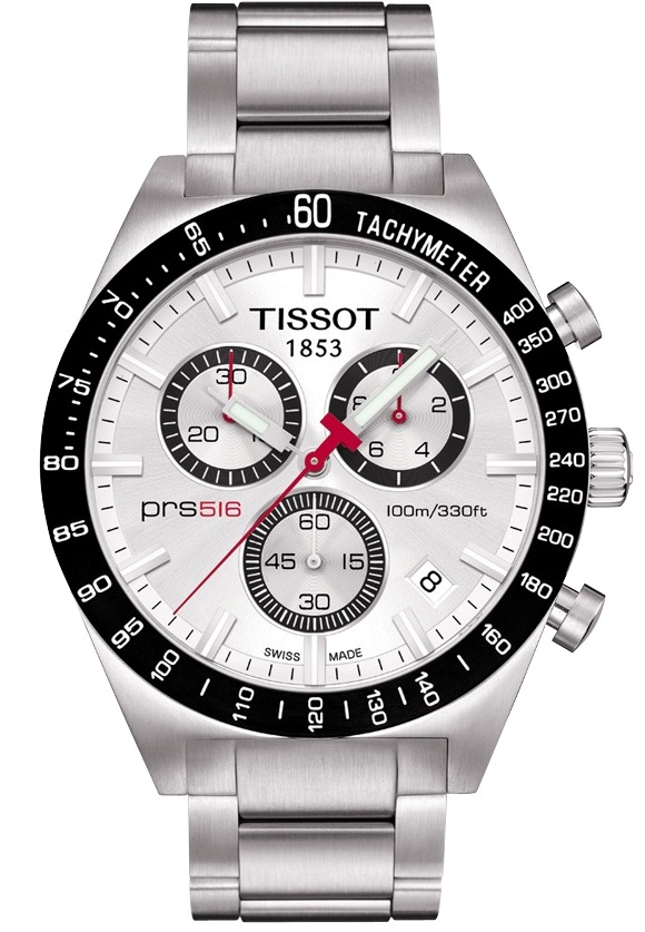 T-SPORT PRS 516 CHRONOGRAPH QUARTZ 42MM STEEL SILVER STEEL