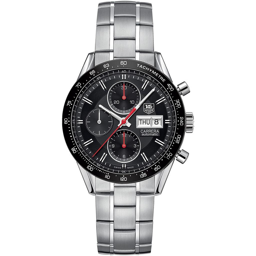 CARRERA CALIBRE 16 DAY DATE CHRONOGRAPH AUTOMATIC 41MM STEEL BLACK STEEL
