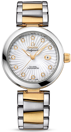 DE VILLE LADYMATIC AUTOMATIC 34MM STEEL MOTHER OF PEARL STEEL & GOLD