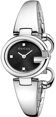 GUCCISSIMA SMALL QUARTZ 27MM STEEL BLACK STEEL