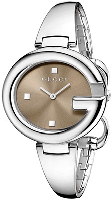 GUCCISSIMA GRANDE QUARTZ 36MM STEEL BROWN STEEL