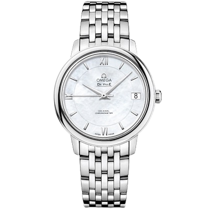DE VILLE PRESTIGE CO AXIAL AUTOMATIC 32,7MM STEEL MOTHER OF PEARL STEEL