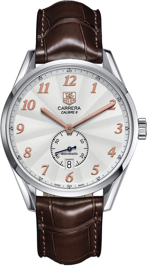 CARRERA CALIBRE 6 HERITAGE AUTOMATIC 39MM STEEL SILVER ALLIGATOR