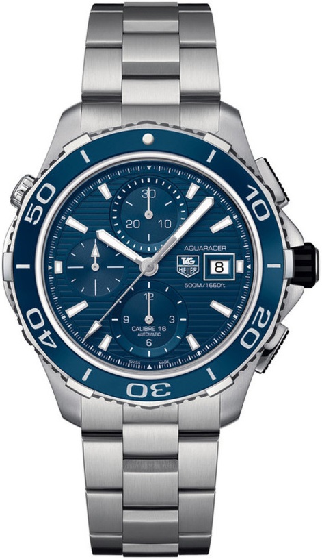 AQUARACER 500M CALIBRE 16 CHRONOGRAPH AUTOMATIC 43MM STEEL BLUE STEEL