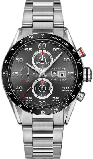 CARRERA CALIBRE 1887 CHRONOGRAPH AUTOMATIC 43MM STEEL GREY STEEL