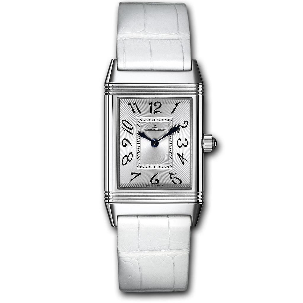 REVERSO DUETTO CLASSIQUE MANUAL WOUND 34,5MM STEEL WHITE ALLIGATOR