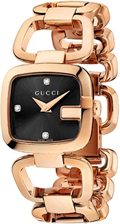 G GUCCI SMALL QUARTZ 24MM STEEL & PVD BLACK STEEL & PVD