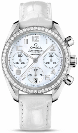 SPEEDMASTER CHRONOGRAFO AUTOMATIC 38MM STEEL MOTHER OF PEARL ALLIGATOR