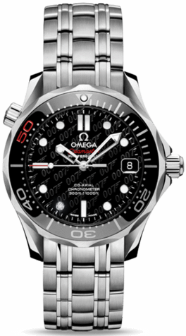 SEAMASTER DIVER 300M JAMES BOND CO AXIAL AUTOMATIC 36,25MM STEEL BLACK STEEL
