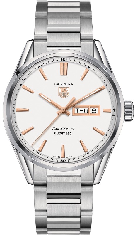 CARRERA CALIBRE 5 DAY DATE AUTOMATIC 41MM STEEL SILVER STEEL