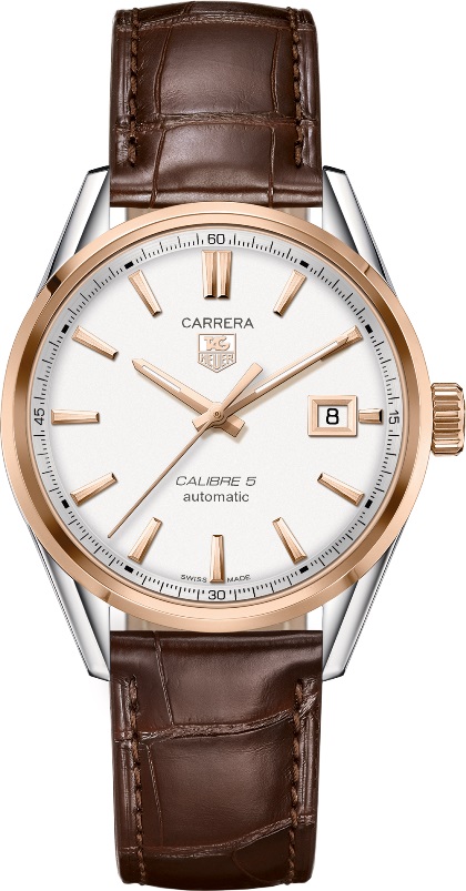 CARRERA CALIBRE 5 AUTOMATIC 39MM STEEL SILVER ALLIGATOR