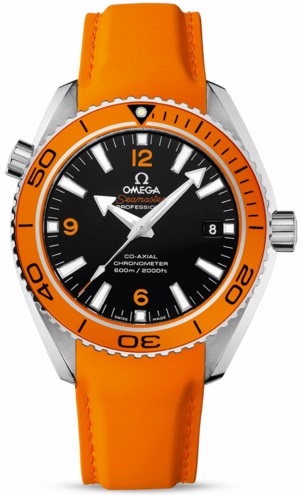 SEAMASTER PLANET OCEAN 600M CO AXIAL  AUTOMATIC 42MM STEEL BLACK RUBBER