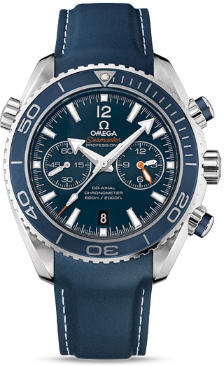 SEAMASTER PLANET OCEAN 600M CO AXIAL CHRONO AUTOMATIC 45,5MM TITANIUM BLUE RUBBER