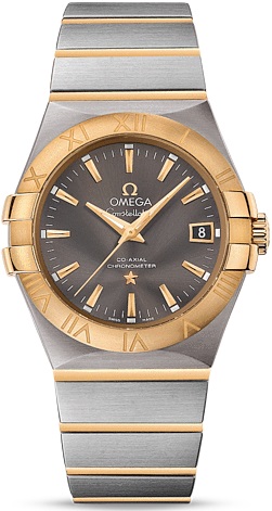 CONSTELLATION CO AXIAL 35MM AUTOMATIC 35MM STEEL GREY STEEL & GOLD