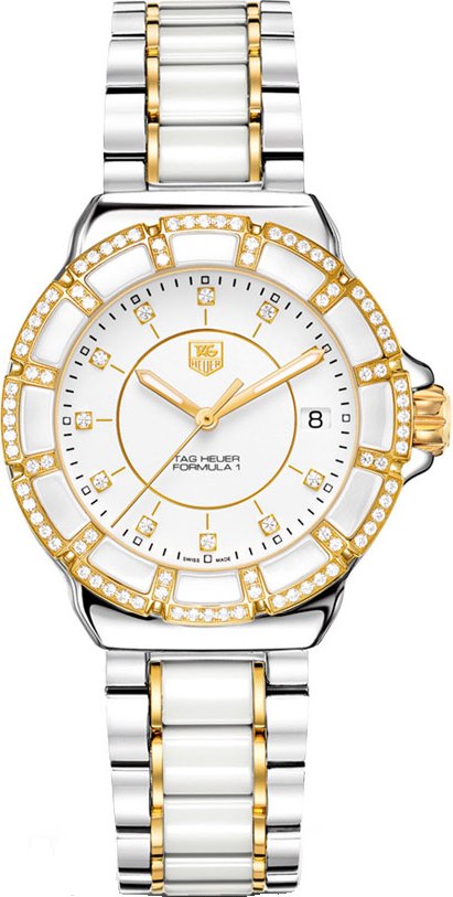 FORMULA 1 CERAMIC QUARTZ 36MM STEEL WHITE STEEL & CERAMIC