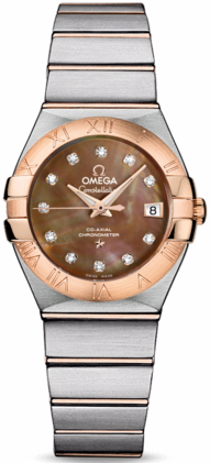 CONSTELLATION CO AXIAL 27MM AUTOMATIC 27MM STEEL MOTHER OF PEARL STEEL & ROSE GOLD