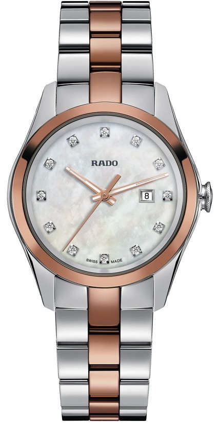 HYPERCHROME SILVER/ROSE QUARTZ 30,5MM STEEL & CERAMIC MOTHER OF PEARL STEEL & CERAMIC