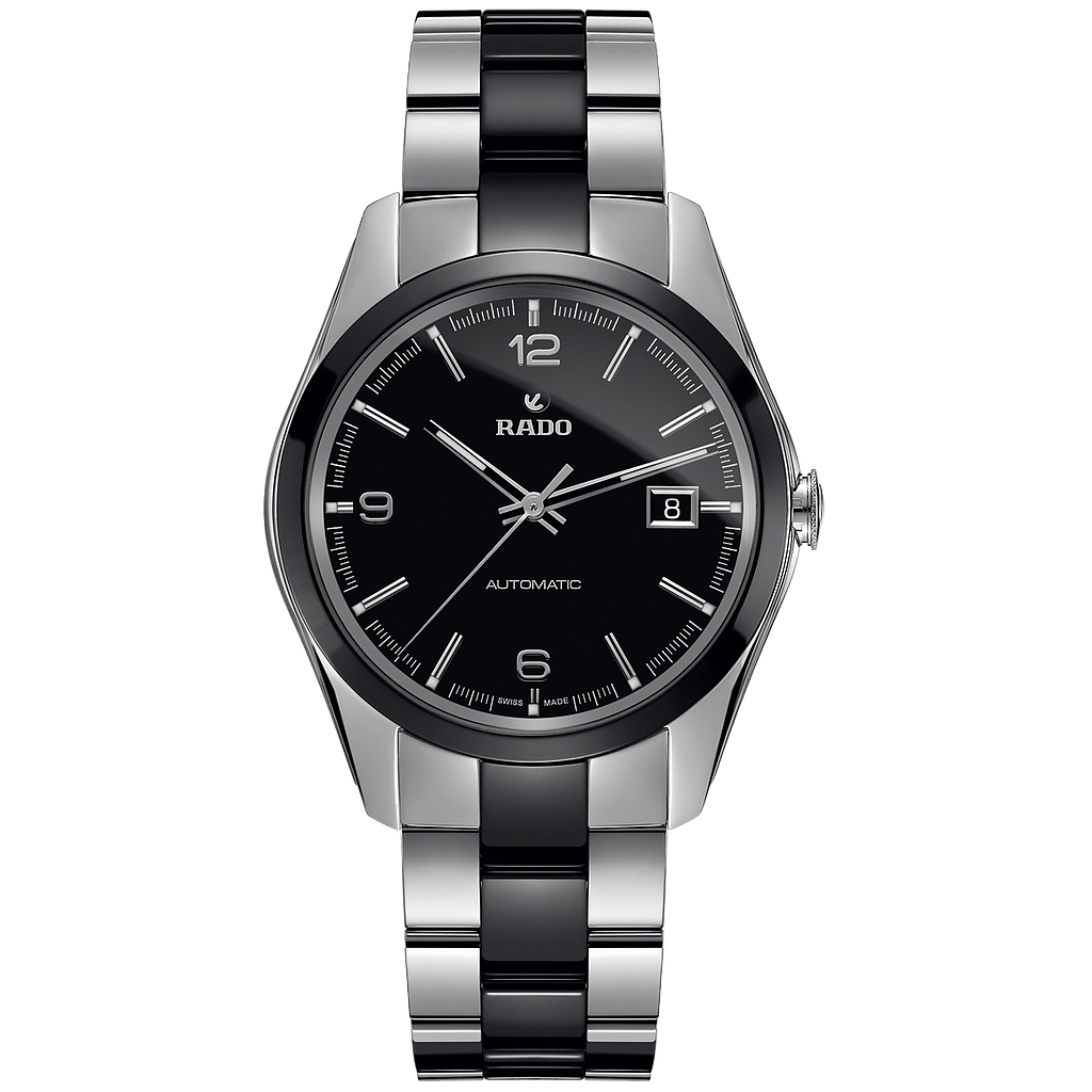 HYPERCHROME SILVER/BLACK AUTOMATIC 36MM STEEL & CERAMIC BLACK STEEL & CERAMIC