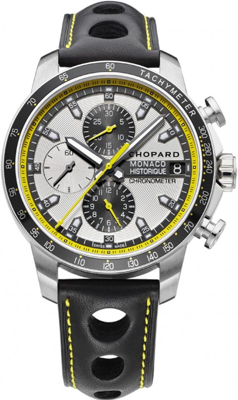 MILLE MIGLIA GRAND PRIX DE MONACO HISTORIQUE CHRONO 2014 AUTOMATIC 44,5MM STEEL & TITANIUM SILVER LEATHER