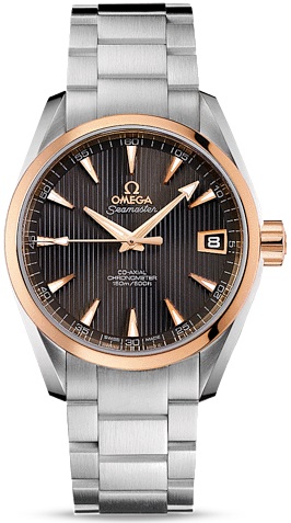 SEAMASTER AQUA TERRA 150M CO AXIAL AUTOMATIC 38,5MM STEEL & ROSE GOLD GREY STEEL