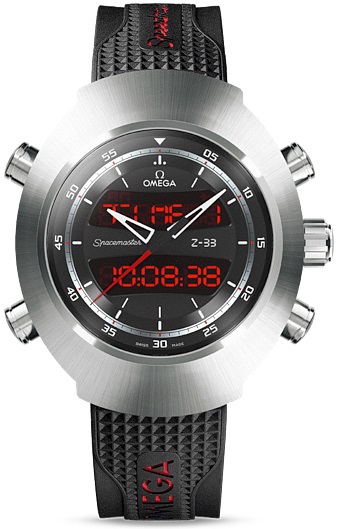 SPEEDMASTER SPACEMASTER Z 33 CHRONO QUARTZ 43MM TITANIUM BLACK RUBBER