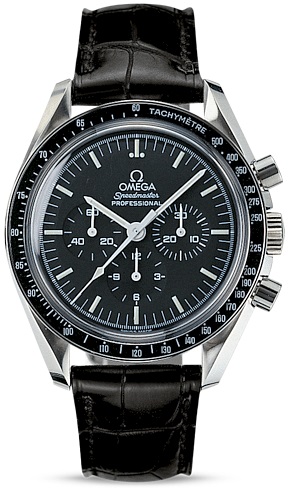 SPEEDMASTER MOONWATCH PROFESSIONAL CHRONO MANUAL WOUND 42MM STEEL BLACK ALLIGATOR