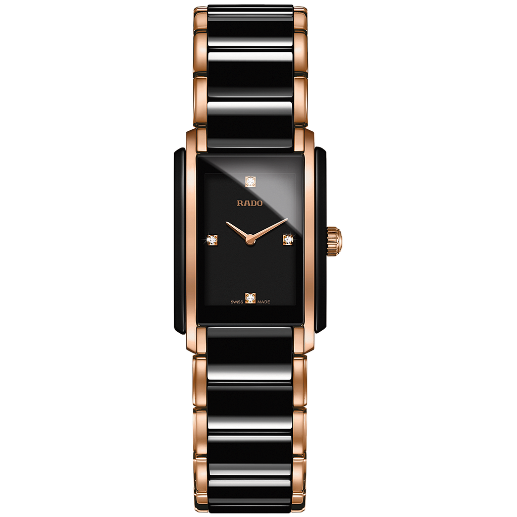 INTEGRAL DIAMONDS QUARTZ 22,7MM STEEL & CERAMIC BLACK STEEL & CERAMIC