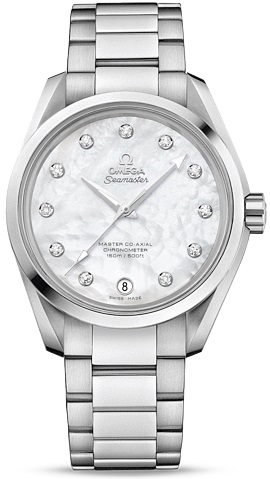 SEAMASTER AQUA TERRA 150M MASTER CO AXIAL AUTOMATIC 38,5MM STEEL MOTHER OF PEARL STEEL
