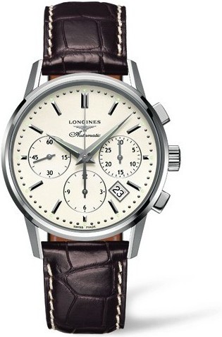 HERITAGE COLUMN-WHEEL CHRONOGRAPH AUTOMATIC 40MM STEEL SILVER ALLIGATOR