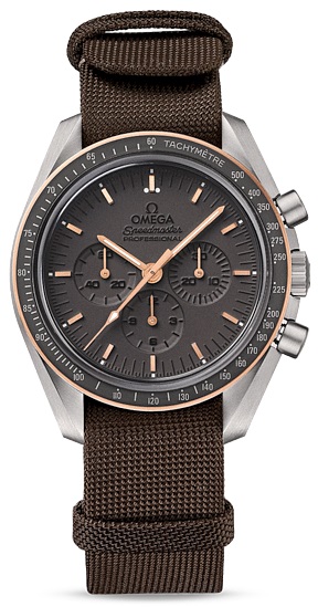 SPEEDMASTER MOONWATCH ANNIVERSARY LIMITED SERIES MANUAL WOUND 42MM TITANIUM & ROSE GOLD GREY TEXTILE