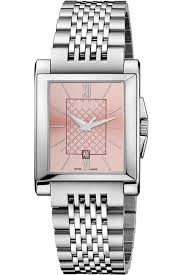 G TIMELESS RECTANGLE QUARTZ 27MM STEEL ROSE STEEL