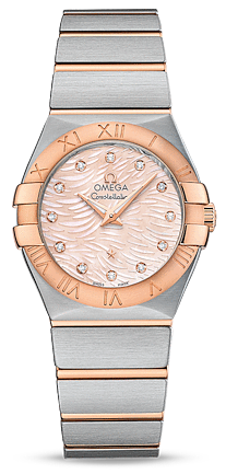 CONSTELLATION QUARTZ 27MM QUARTZ 27MM STEEL MOTHER OF PEARL STEEL & ROSE GOLD