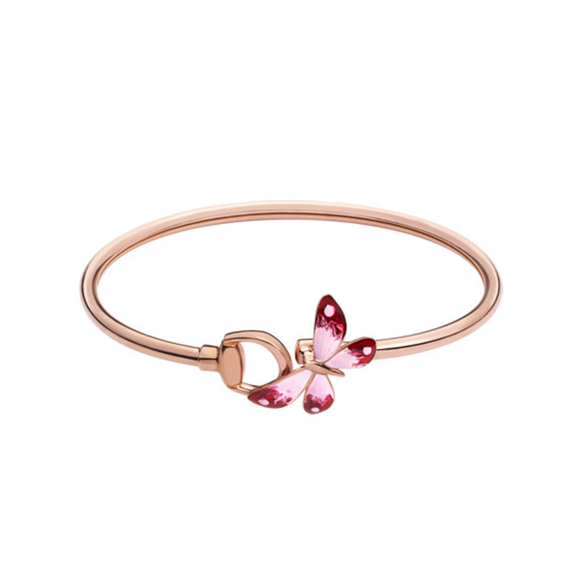 GUCCI FLORA BRACELET 14.0 18K ROSE GOLD 18CM