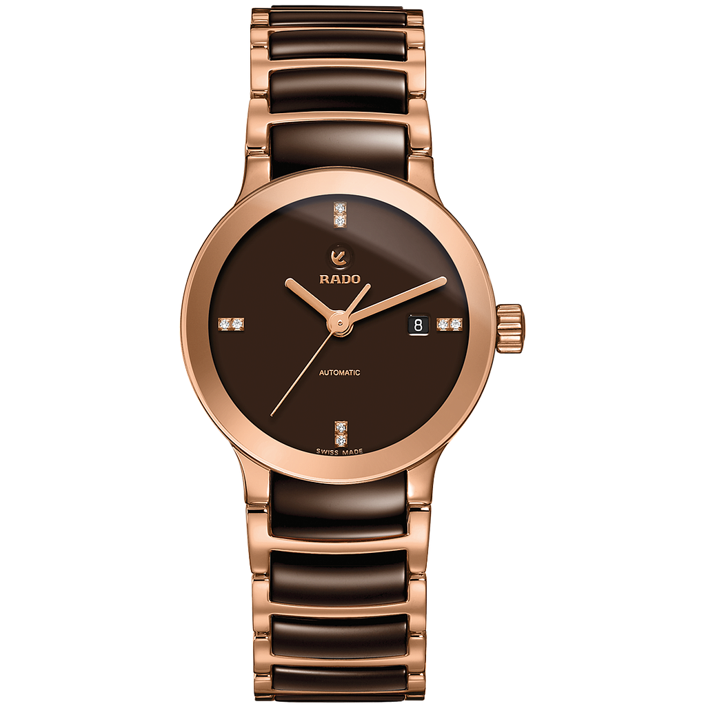 CENTRIX ROSE AUTOMATIC 28MM STEEL BROWN STEEL & CERAMIC