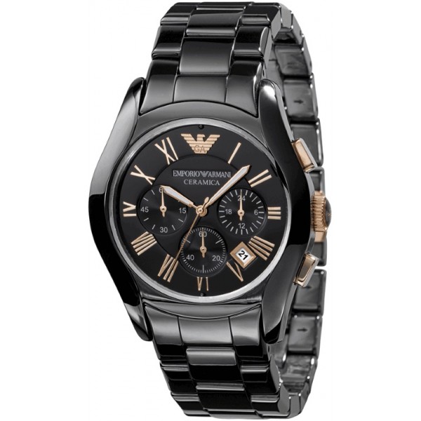 VALENTE CHRONOGRAPH QUARTZ 42MM BLACK CERAMIC
