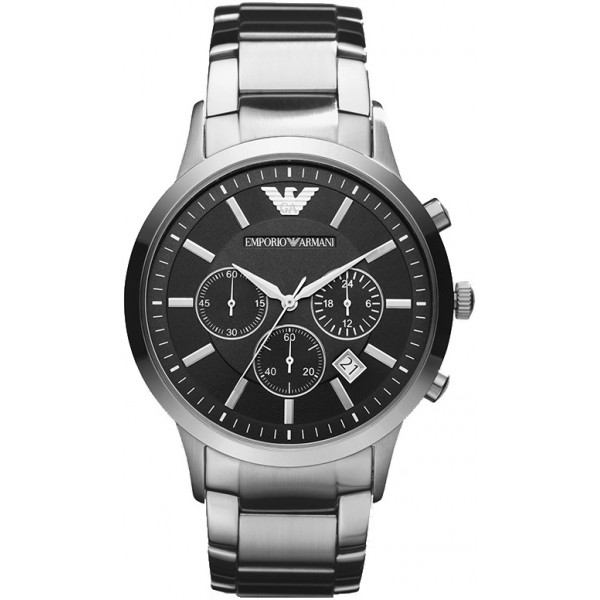 RENATO CHRONOGRAPH QUARTZ 43MM STEEL BLACK STEEL