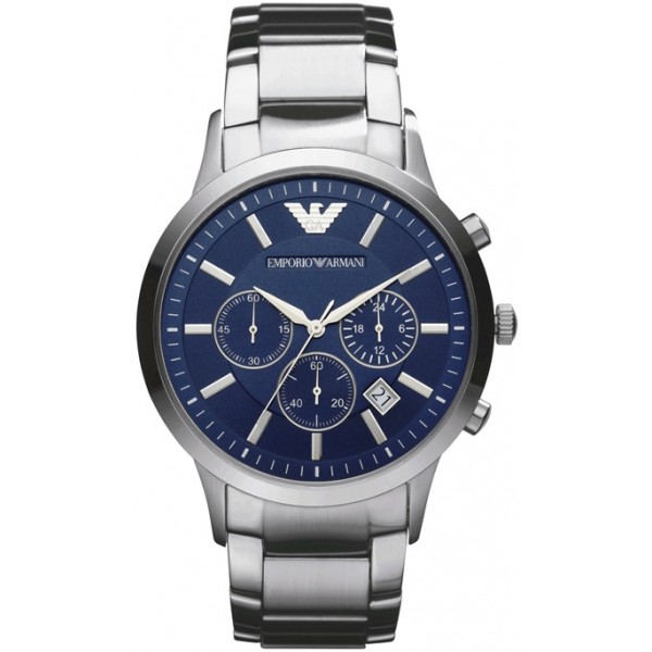 RENATO CHRONOGRAPH QUARTZ 43MM STEEL BLUE STEEL
