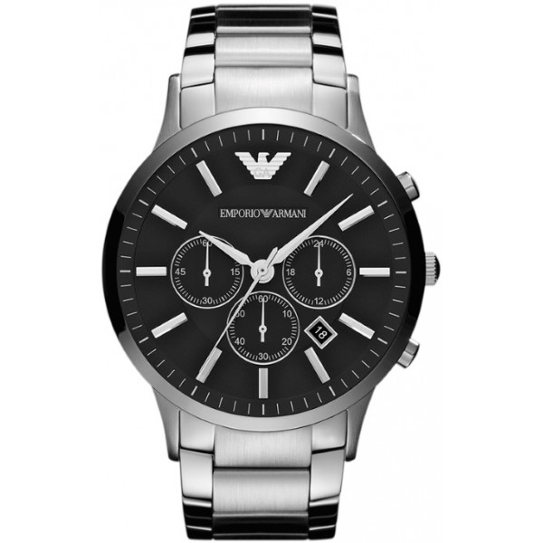 RENATO CHRONOGRAPH QUARTZ 46MM STEEL BLACK STEEL