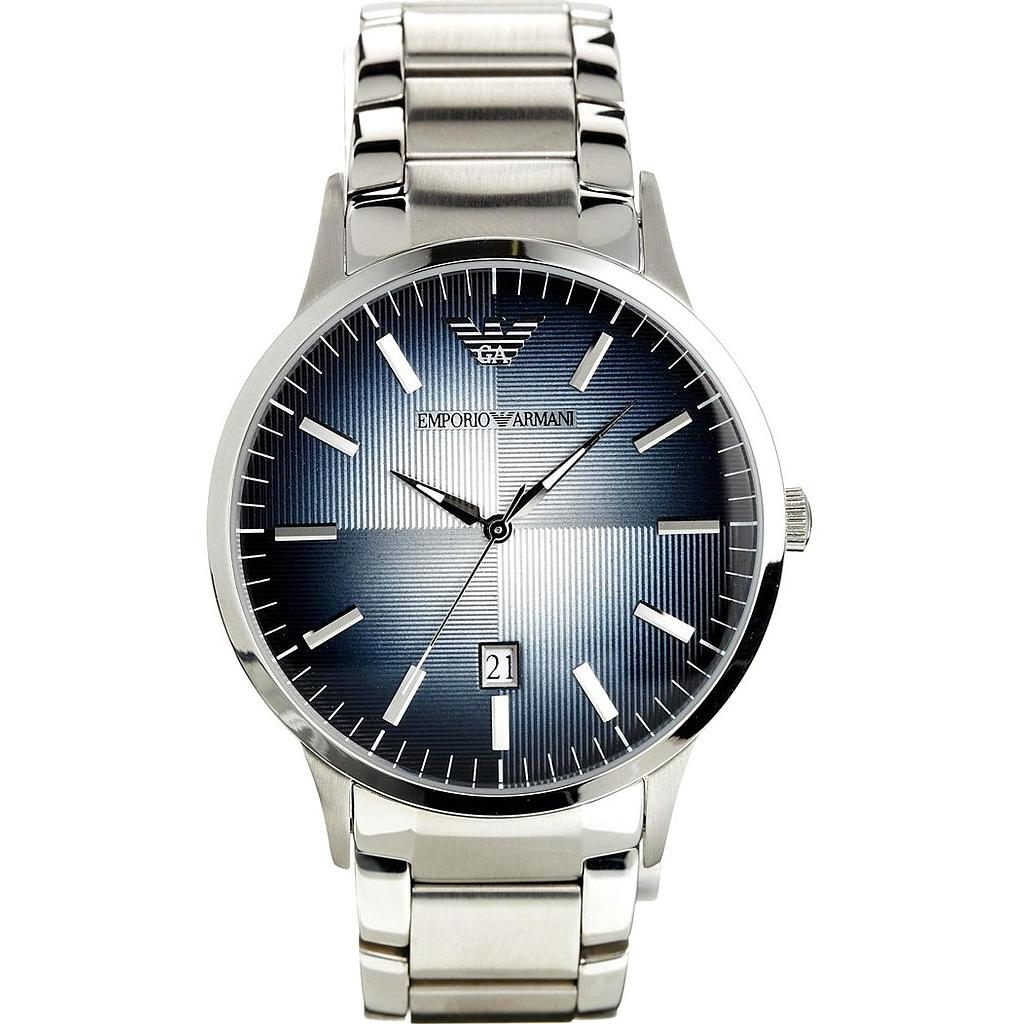 RENATO QUARTZ 43MM STEEL BLUE STEEL