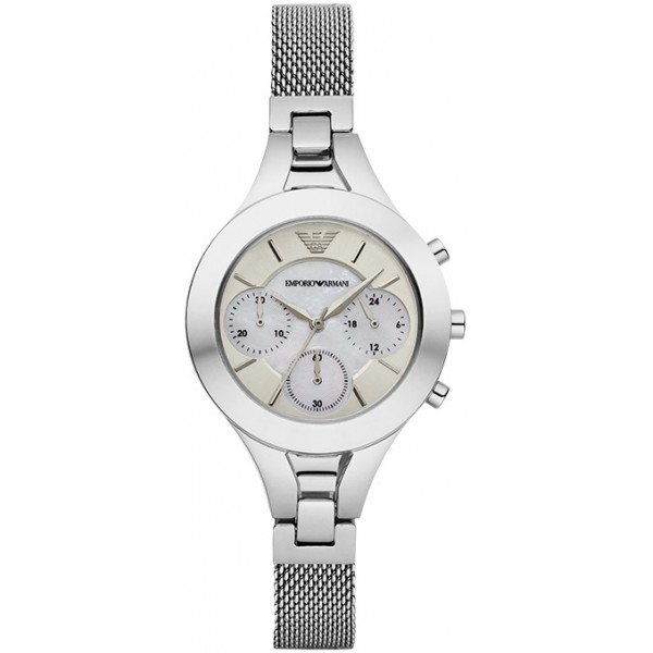 CHIARA CHRONOGRAPH QUARTZ 34MM STEEL MOTHER OF PEARL STEEL