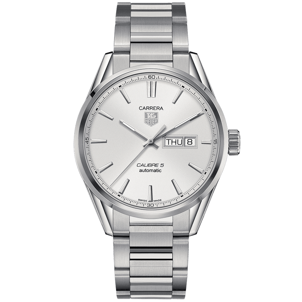 CARRERA CALIBRE 5 DAY DATE AUTOMATIC 41MM STEEL SILVER STEEL
